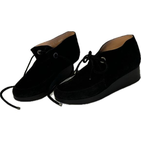 Robert Clergerie Shoes | 
Nancy Wedge Chukka Black Suede       36.5 - Picture 10 of 12